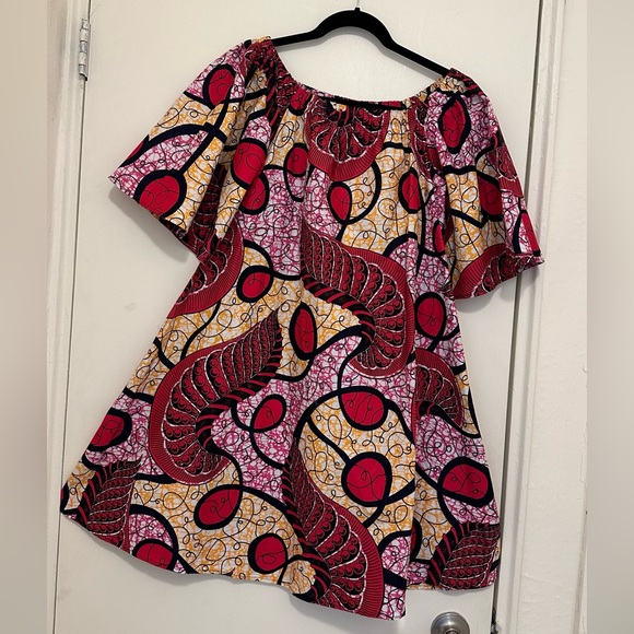 009-Mae Otti Original African Print Dress - Picture 1 of 1